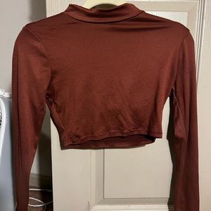 Copper color cropped top